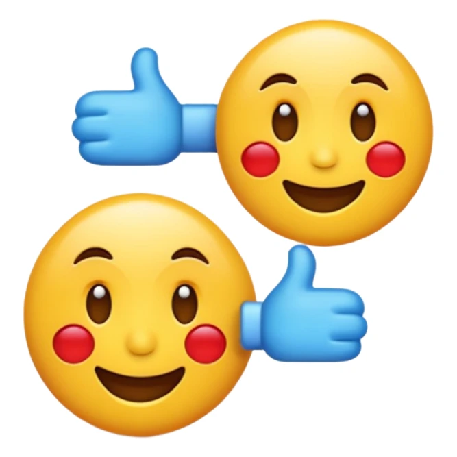 3D emoji-style icon, promotional label, emoji style.
 sticker