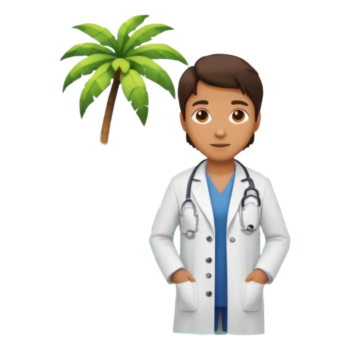 Doctor on an island  sticker