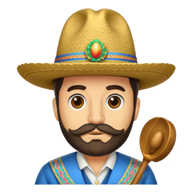 Un señor con sombrero y barba al estilo culiacan  sticker