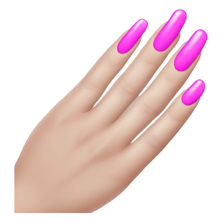 Phalanges of fingers with pink manicure  sticker