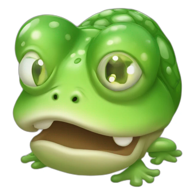 Tête de grenouille qui pleure sticker