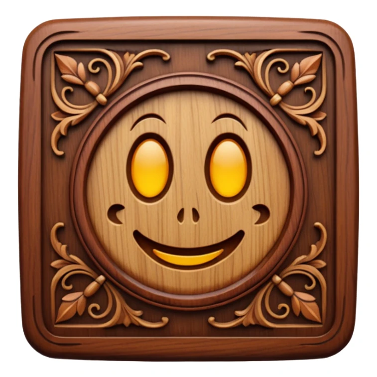 Wood carving sticker