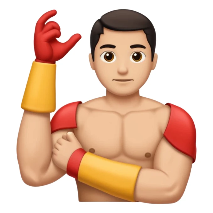 Dos puños y un brazo largo junto sticker