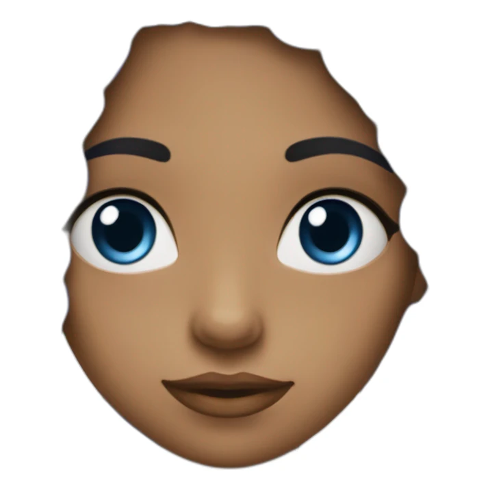 Fille yeux bleues sticker