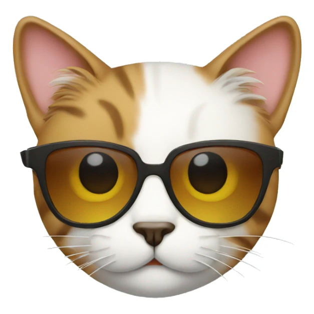Cat with sunglasses sticker