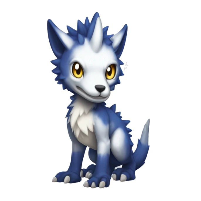 Cute Chibi Lombax-Sergal-Vernid-Fakemon full body sticker