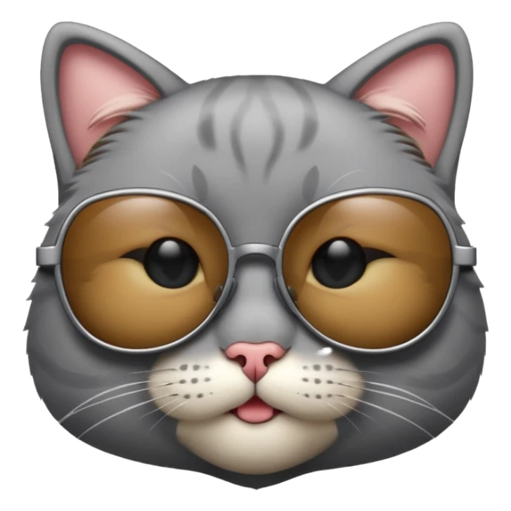 Cat wearing sunglasses sticker