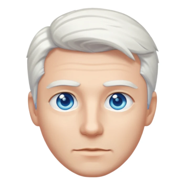 White-haired guy that looks and has beautiful blue eyes  sticker