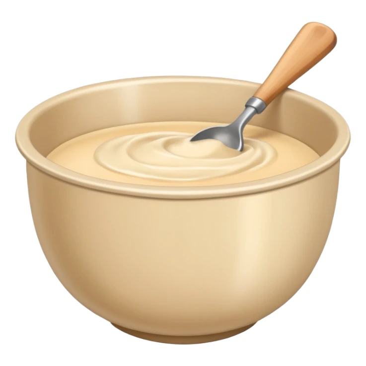 maple cream in a mixing bowl sticker