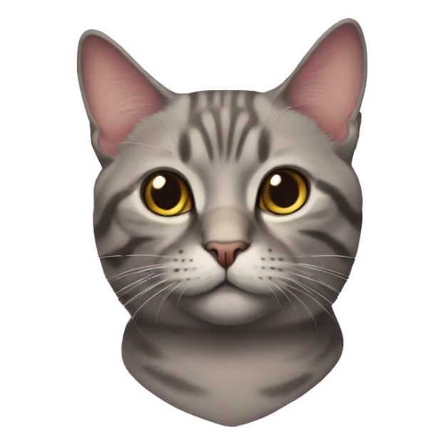 realistic cat on purple sticker