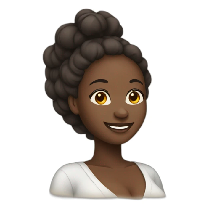 beautiful African women pregnant and smiling sticker