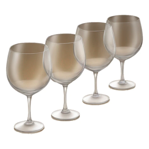 Wine glasses on wooden tablet in line sticker