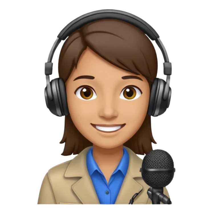 Un locutor de radio sticker