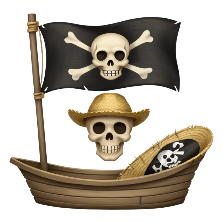 can u put the flag of the straw hats crew from one piece sticker