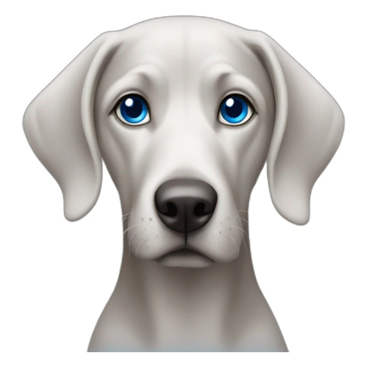 weimarauner profile with blue eyes sticker