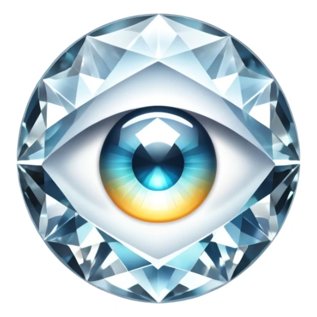 Diamond eyes sticker