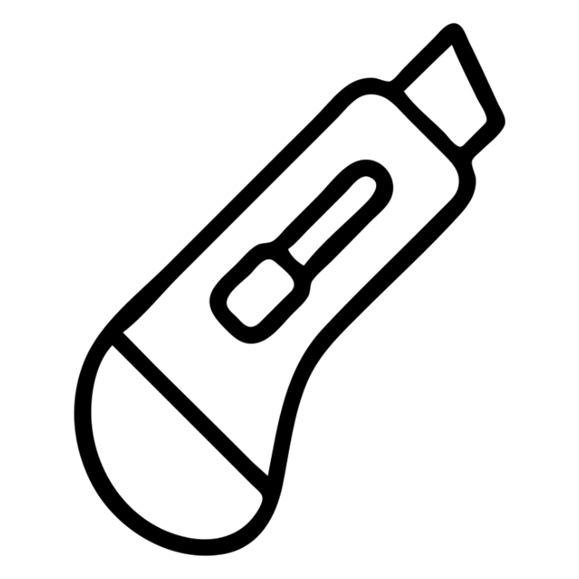 pencil cutter with blue handle icon sticker