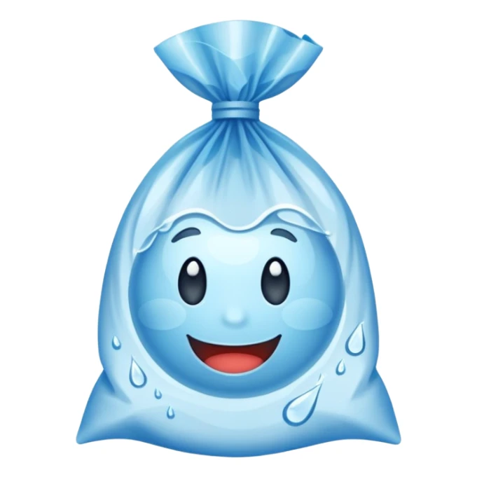 plastik kresek isi air sticker