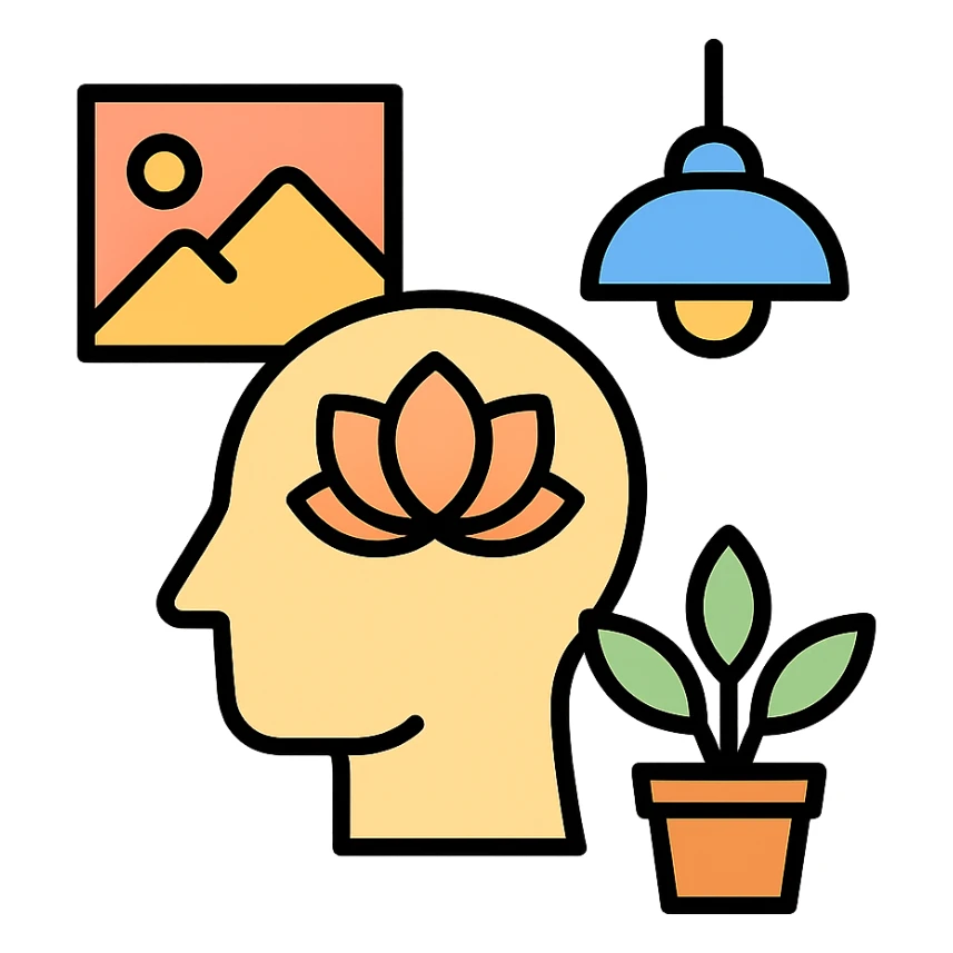 mindful interior design sticker