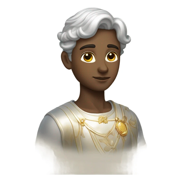 astrology virgo male white the maiden iridescent  sticker