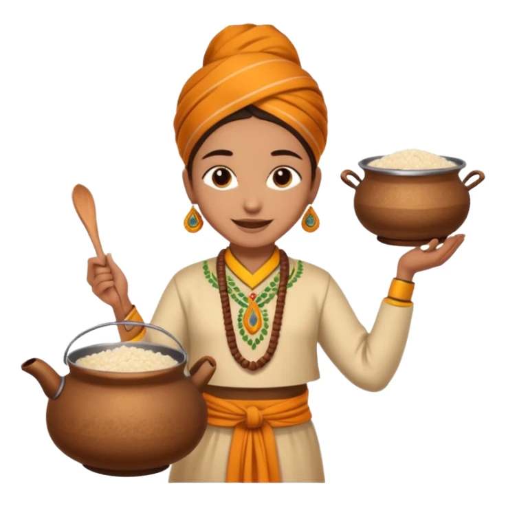 Emoji about Indian festival pongal  sticker
