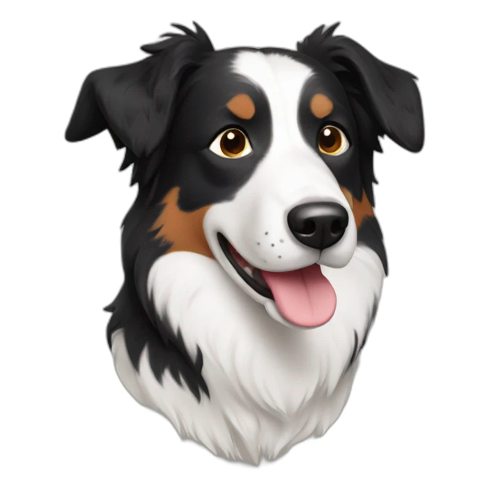 Border collie dog short hair sticker