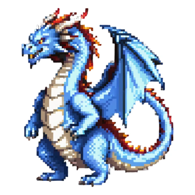 majestic dragon ready for battle sticker