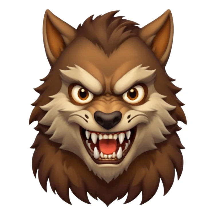 Werewolf with taperfade sticker