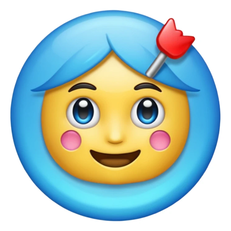 Emoji de verificación azul de tik tok sticker