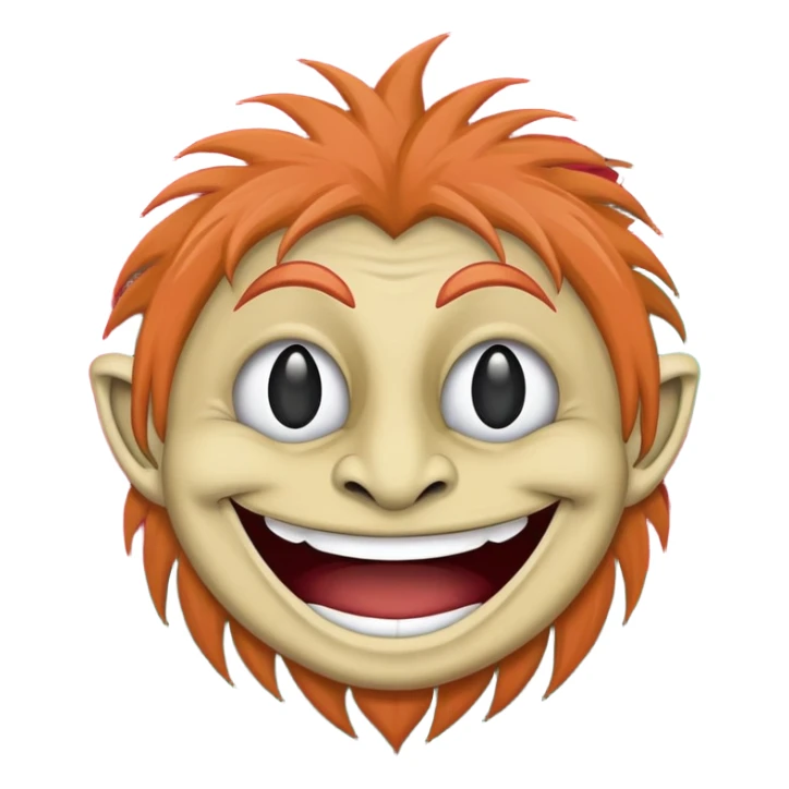 troll face emoji with Balochistan Nationalist Flag design sticker