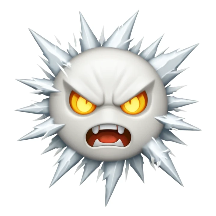 White Thunder - Very Angry - Completely White/Shades of White - Big - White Lightning - Not an animal sticker
