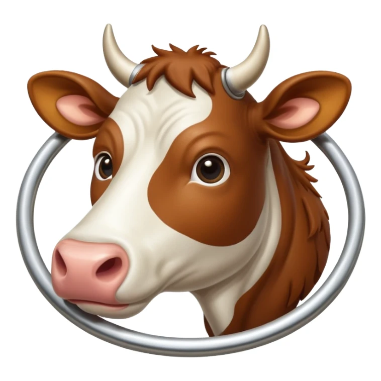  A cow that is mixed with Saturn La vacca
 sticker