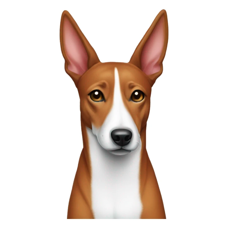 tri Basenji wearing santa costume sticker