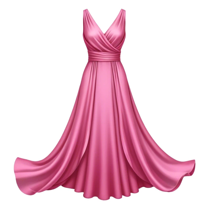 ultra realistic pink dress sticker