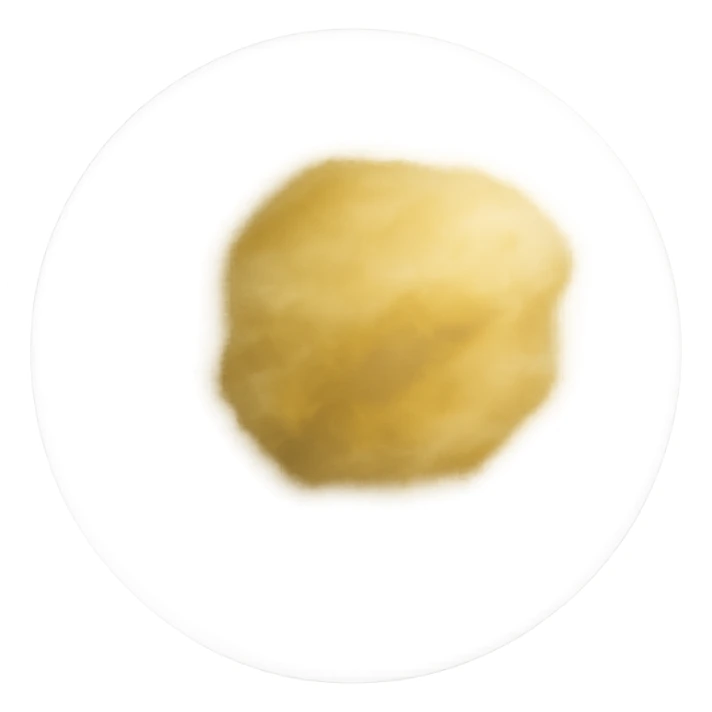 Venus with yellowish clouds, matte glass style sticker