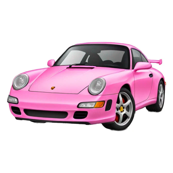Pink Porsche  sticker