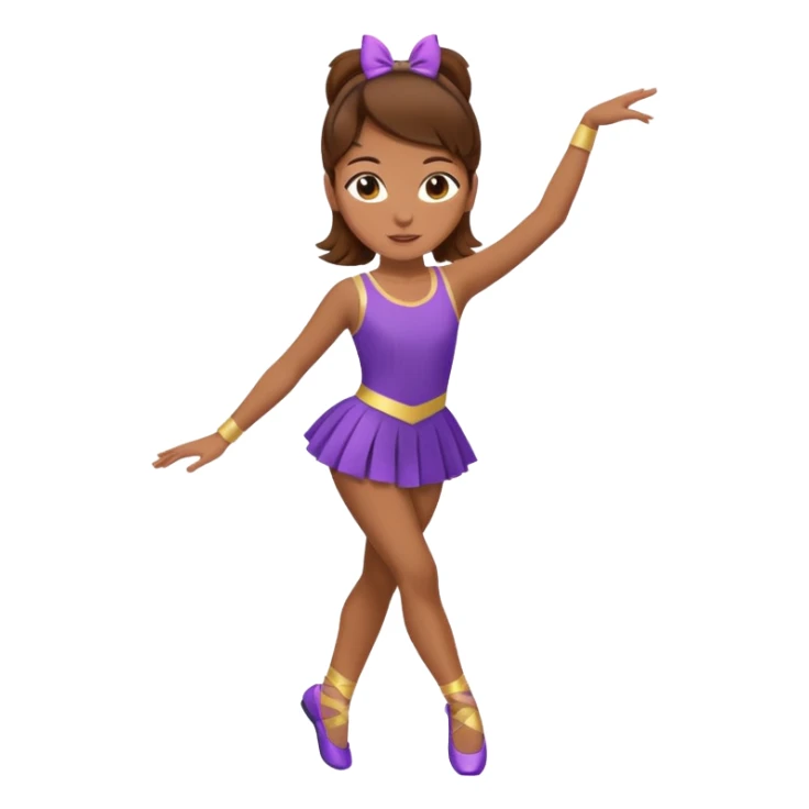 A preppy girl with brown hair and she is a Dancer sticker