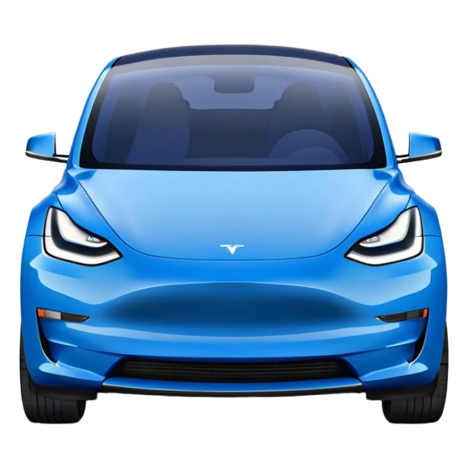 Tesla Model Y - Tesla (Model Year: 2022) (Iconic colour: Blue) sticker