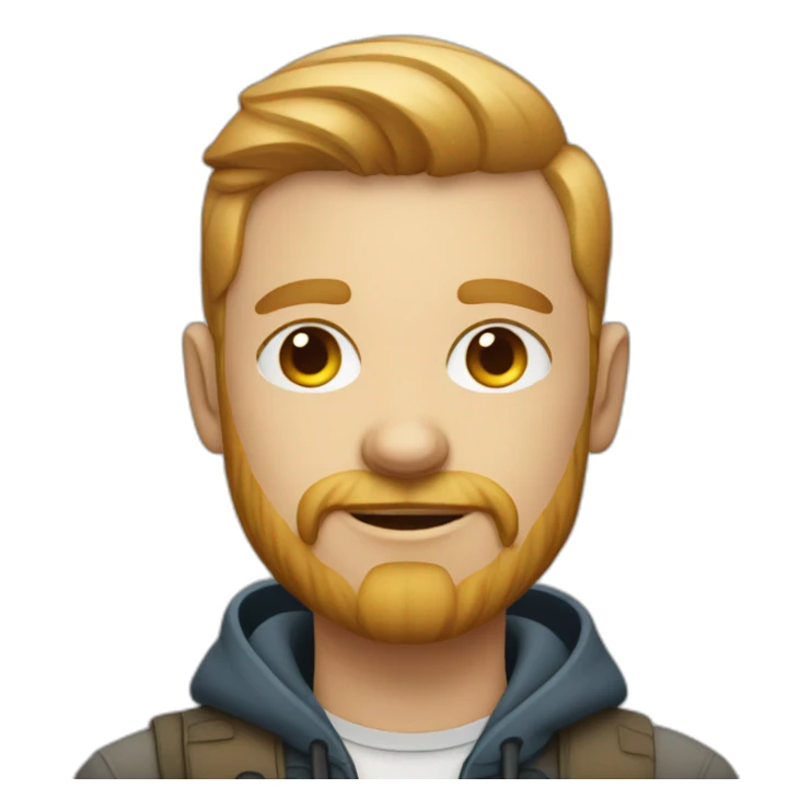 a trendy scandinavian male ux designer sticker