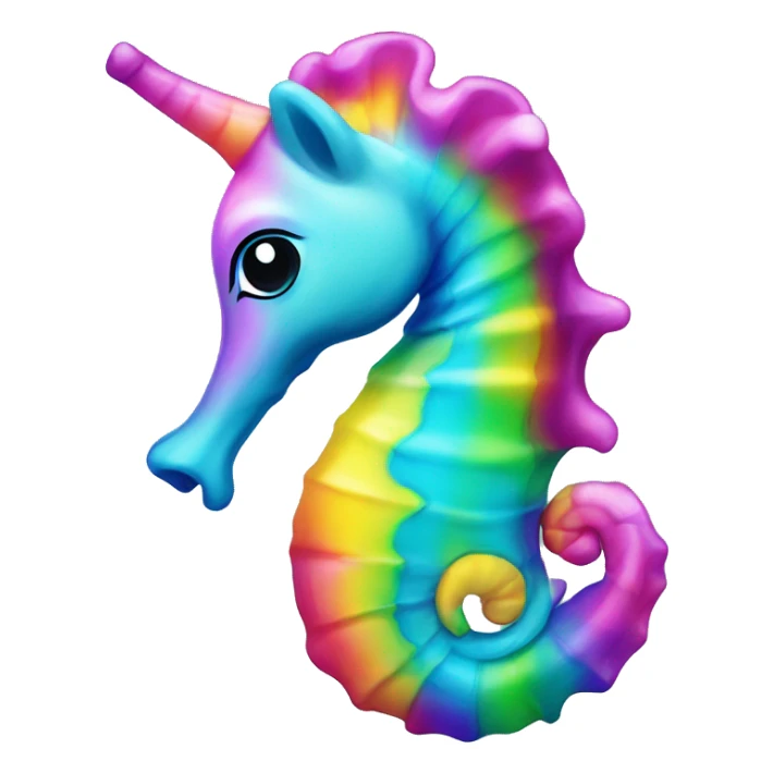 Lisa frank seahorse sticker