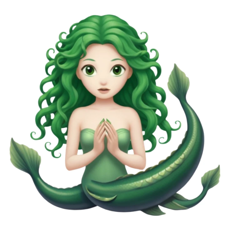 scylla a nymph with six eel heads and a monster body sticker