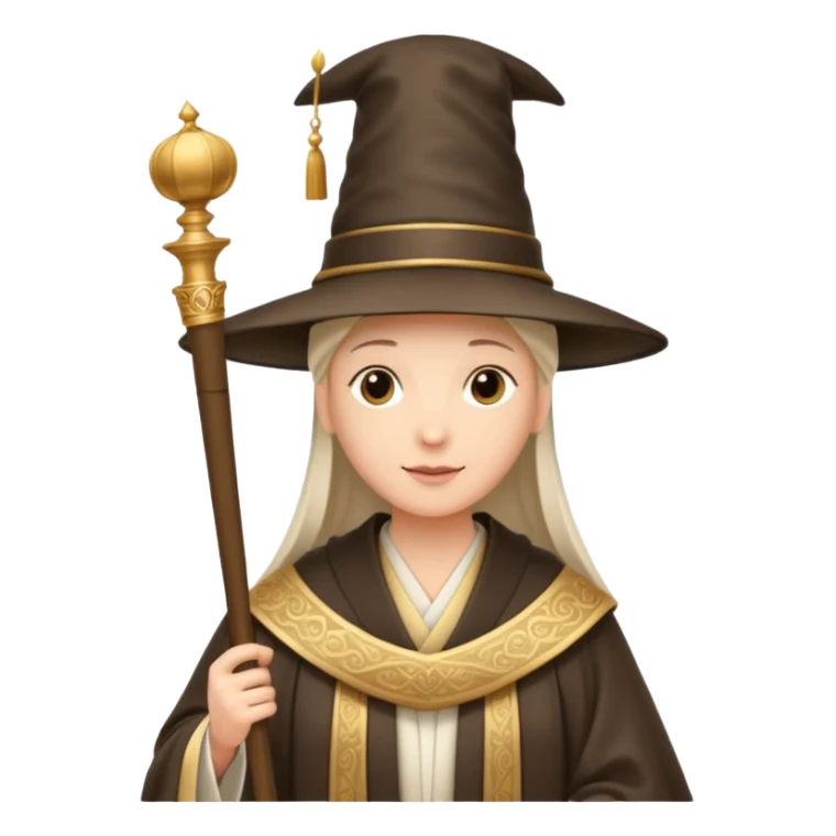 Elegant noble in long robes with tall hat, holding a scroll of orders.
 sticker