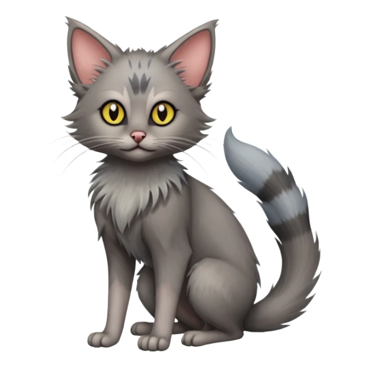 Ragdoll-Fakémon-Lykoi-feline-hybrid (full body) sticker