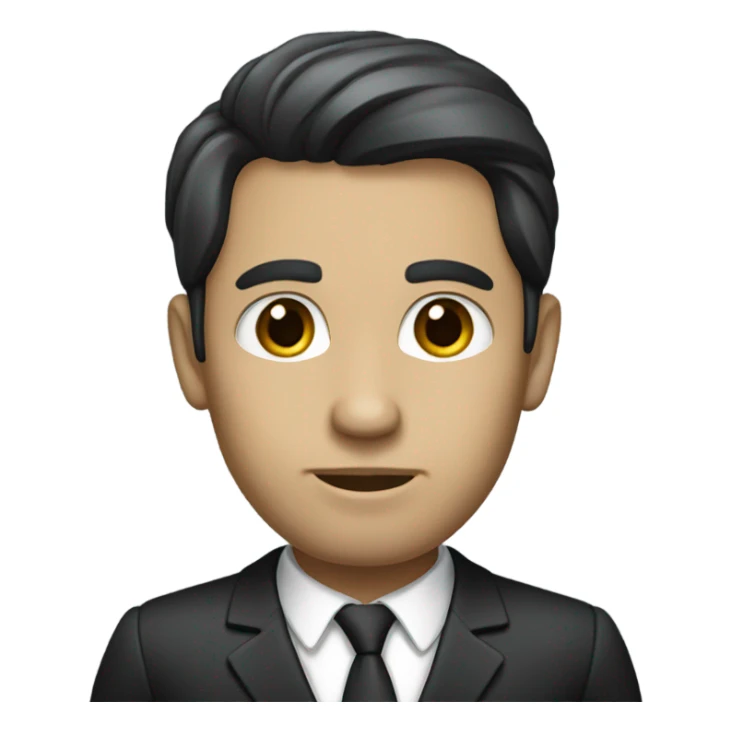 Slim and elegant, he has straight dark hair he's a lawyer sticker