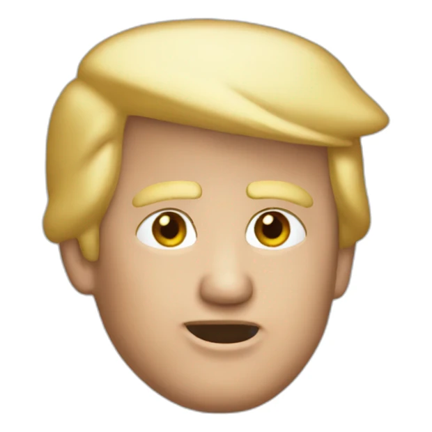 Donald trump with slip sticker
