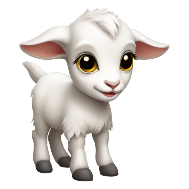 Baby goat wearing shoes sticker