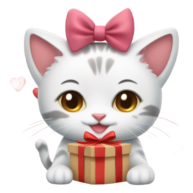 Cats celebrating valentine's day sticker