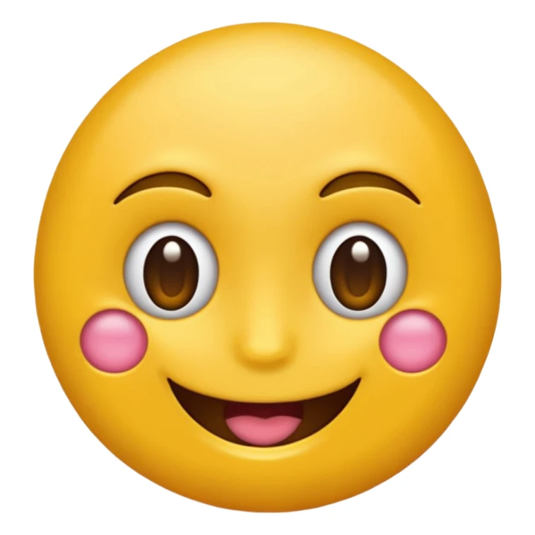 Emoji amarillo mordiéndose la uña (😊+💅) sticker