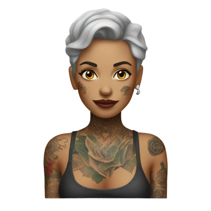 tattooed-woman sticker