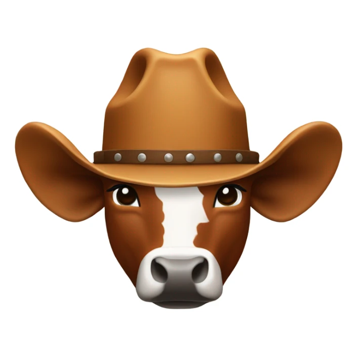 Texas Longhorn with cowboy hat sticker